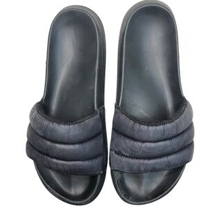 ALO YOGA Cloud It Black Slides All Day Comfort Ultra Lightweight Women’s Size‎ 7
